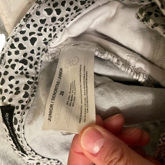 Ella Moss High Rise Skinny Jeans Animal Leopard Print Women's Size 26 - Picture 10 of 11